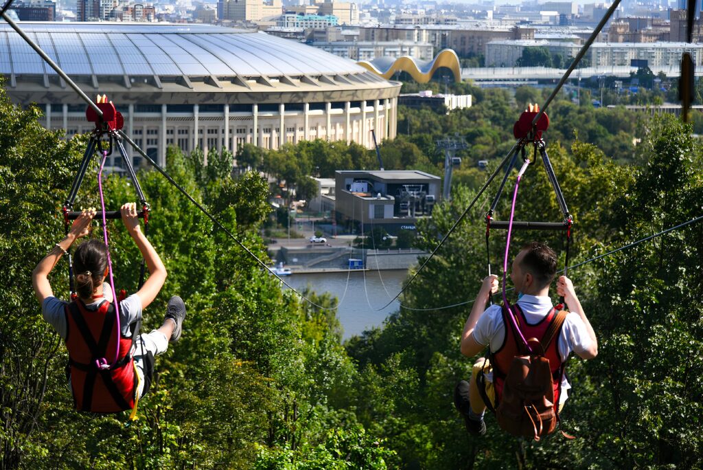 Воробьевы горы Зиплайн